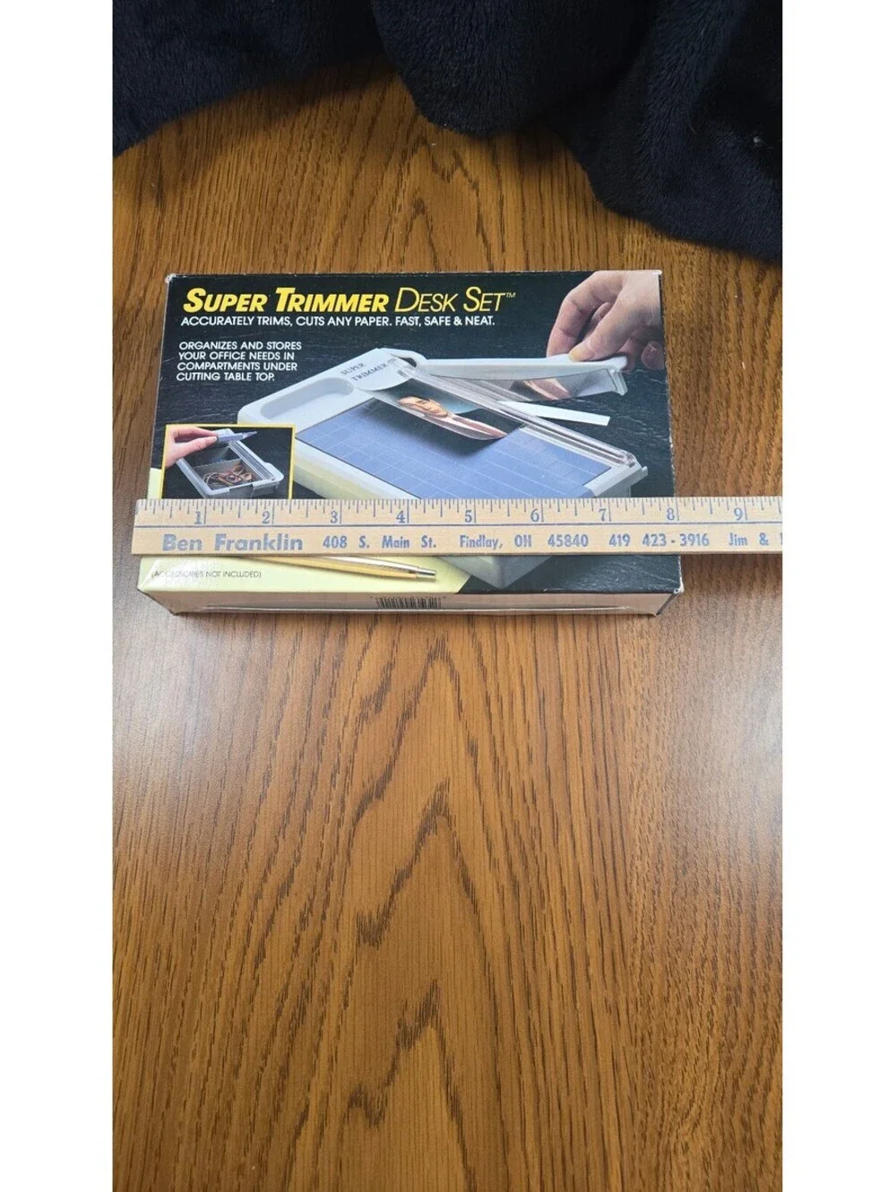 Super Trimmer Desk Set Paper Cutter and Organizer
